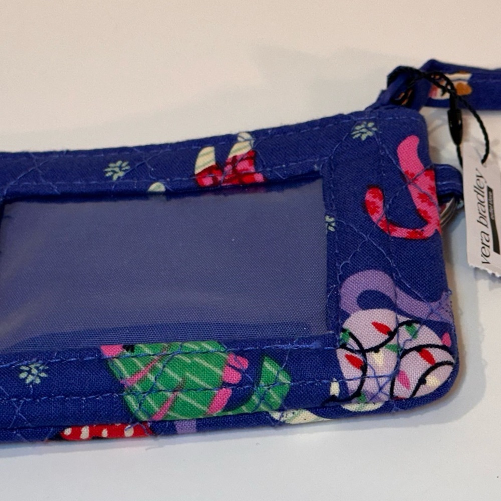 NWT Vera Bradley Zip ID Case Retired Pattern Catnip Christmas. - Picture 3 of 11